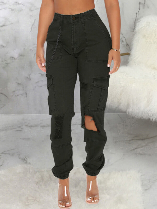 Ripped Cargo Pants