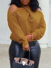 Multi-way Cold Shoulder Sweater